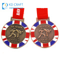 Medallas de competencia deportiva de taekwondo judo por encargo esmalte premio de metal personalizado jiu-jitsu jiu jitsu medalla de karate con caja